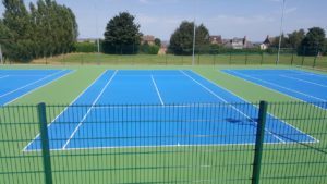 tennis court line marking