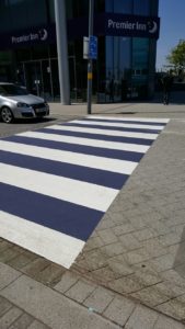 zebra crossing line marking